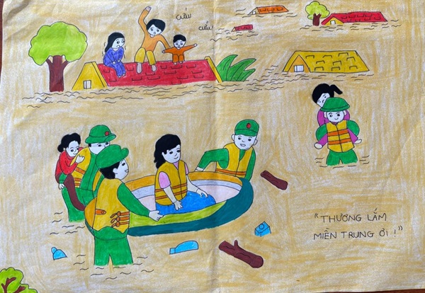 vẽ chú bộ đội lớp 1 12