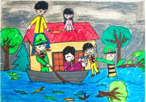 vẽ chú bộ đội lớp 1 16