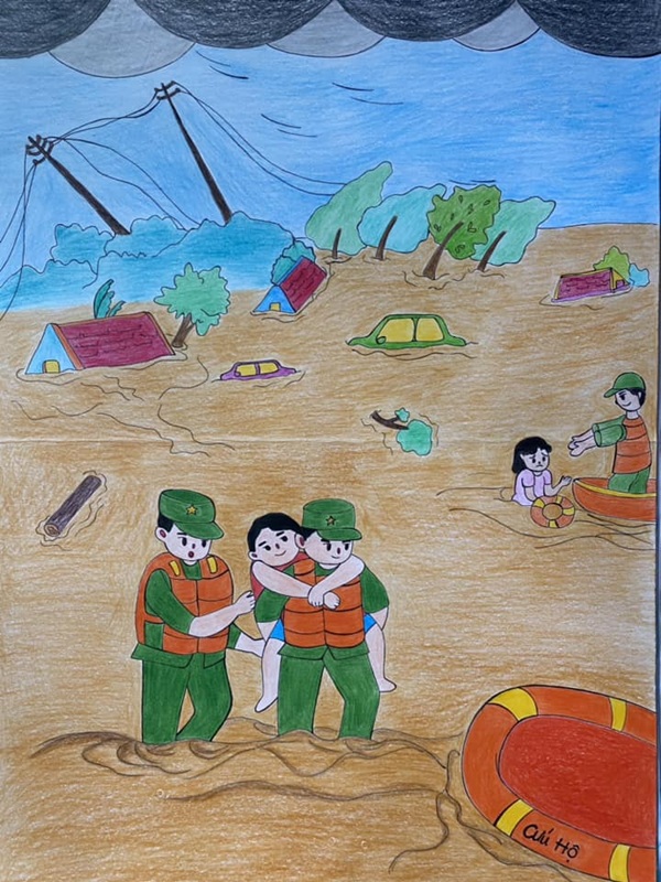 vẽ chú bộ đội lớp 1 26