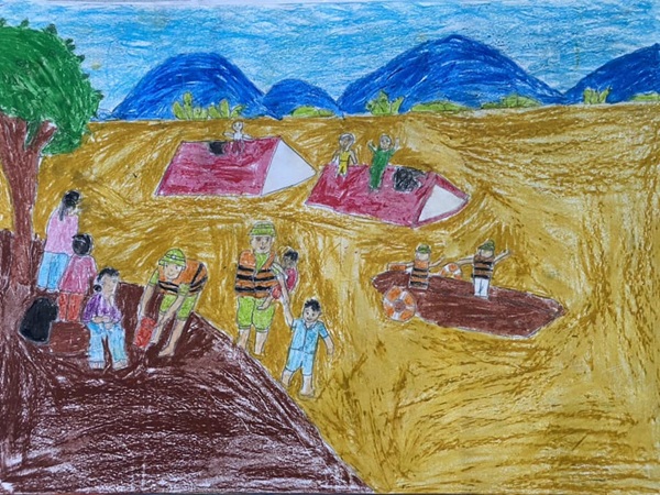 vẽ chú bộ đội lớp 1 27