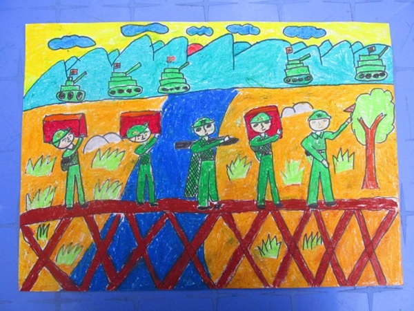 vẽ chú bộ đội lớp 1 32