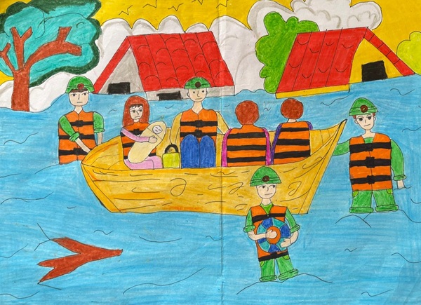 vẽ chú bộ đội lớp 1 9