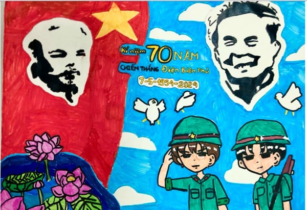 vẽ chú bộ đội lớp 5​ 25