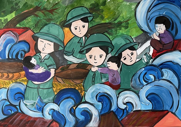 vẽ chú bộ đội lớp 5​ 37