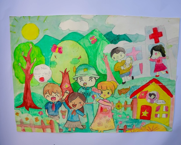 vẽ chú bộ đội lớp 5​ 42