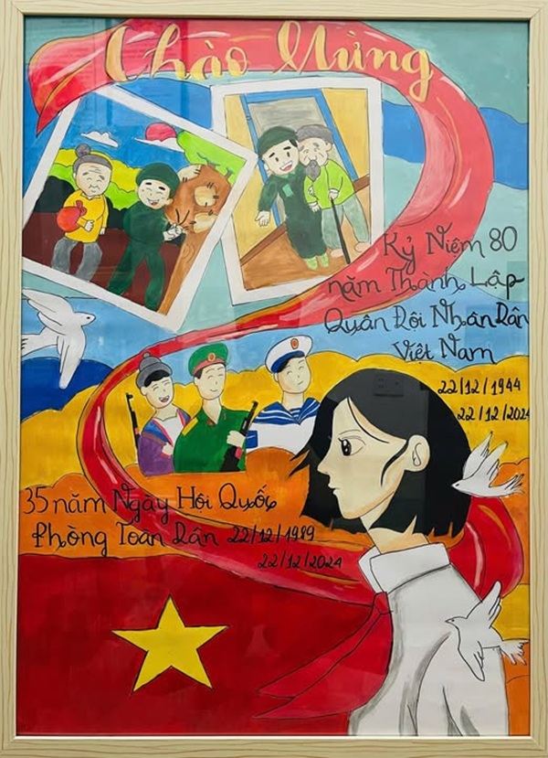 vẽ chú bộ đội lớp 5​ 9