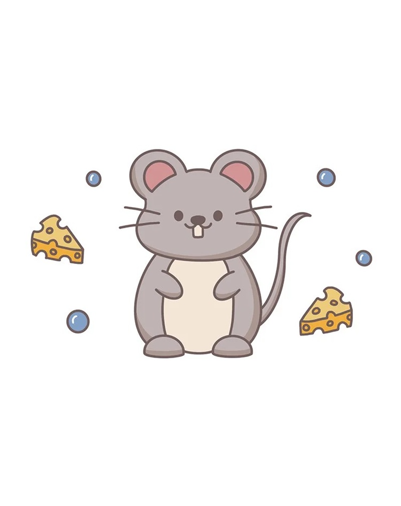 vẽ chuột chibi 11