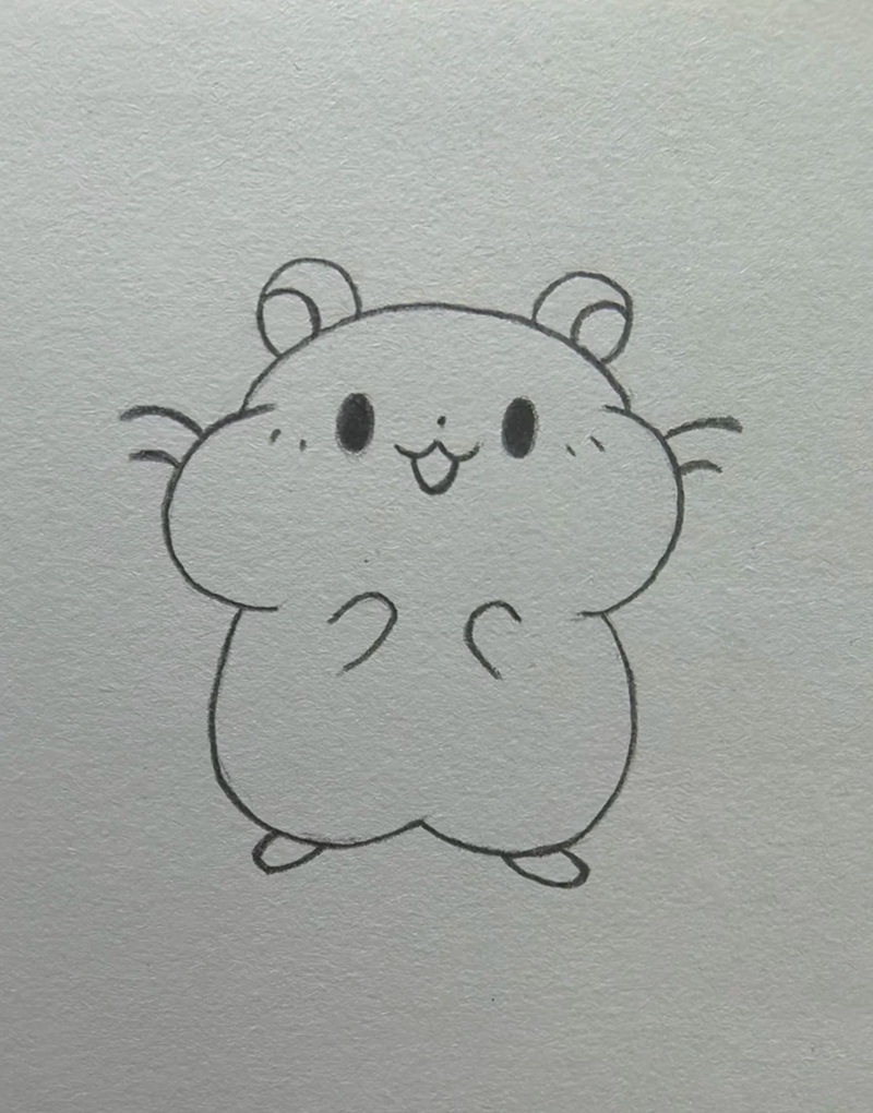 vẽ chuột chibi 7