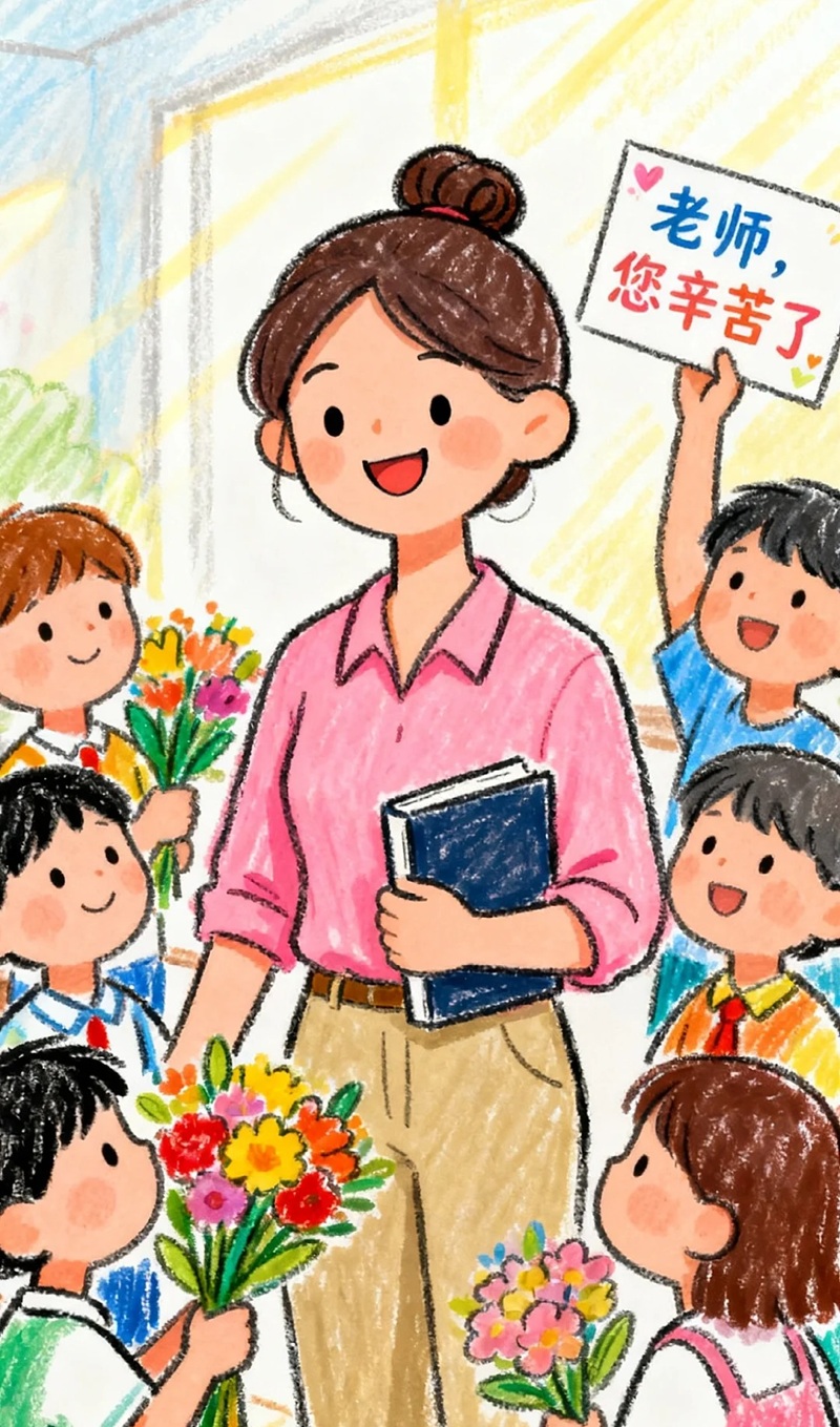 vẽ cô giáo chibi 12