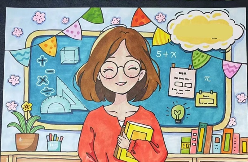 vẽ cô giáo chibi 17