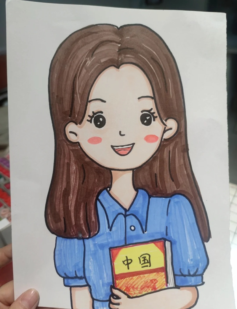 vẽ cô giáo chibi 22