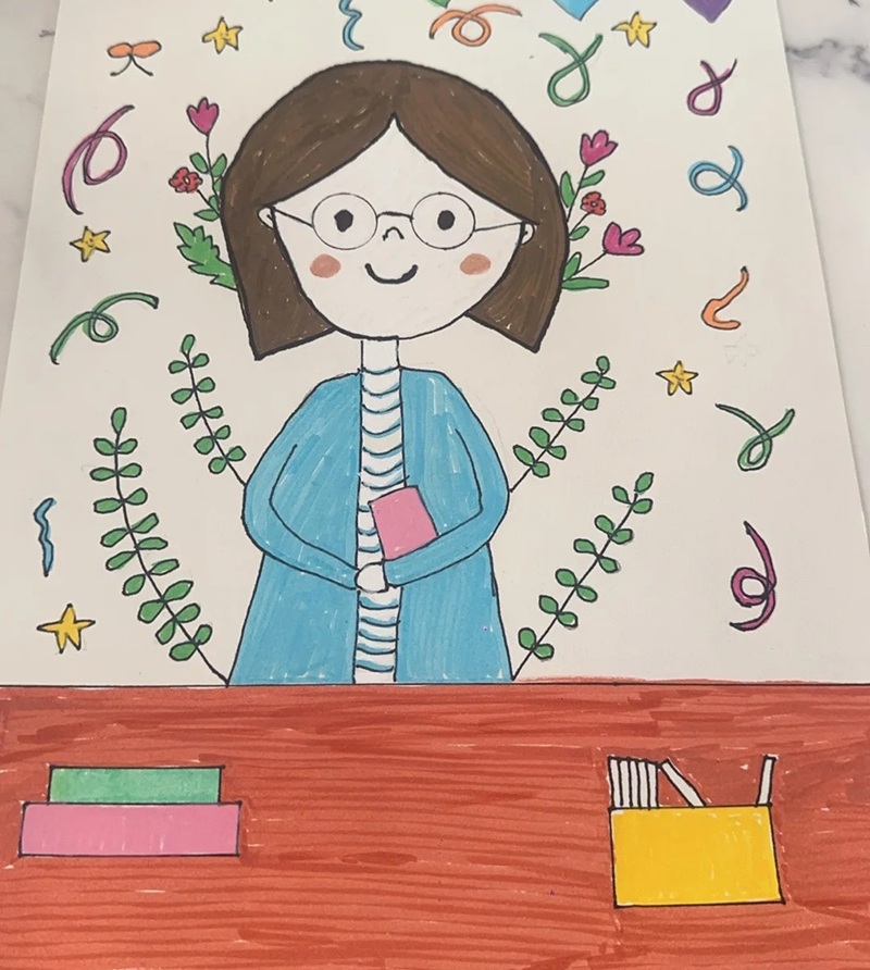 vẽ cô giáo chibi 24