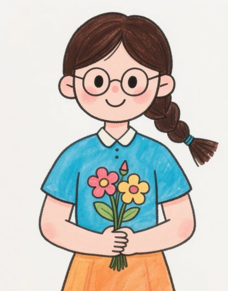 vẽ cô giáo chibi 26