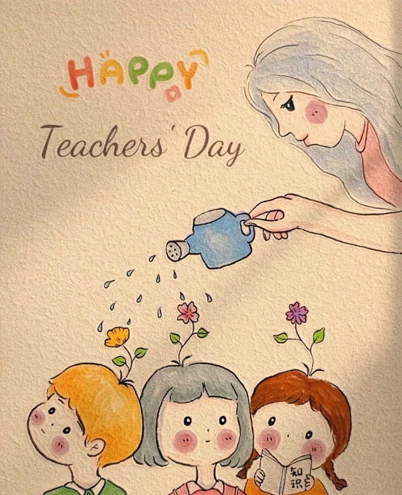 vẽ cô giáo chibi 29