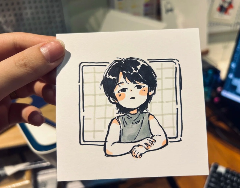 vẽ cô giáo chibi 35