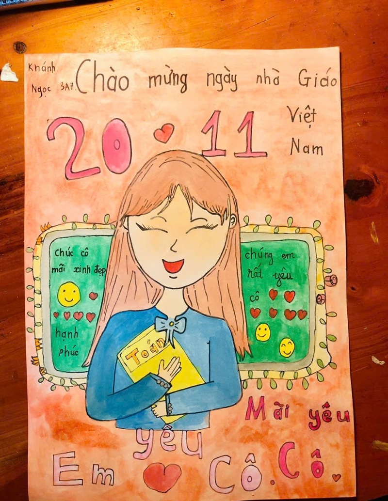 vẽ cô giáo chibi 6