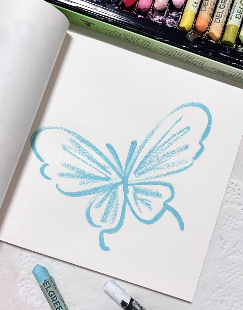 vẽ con bướm đơn giản​ 16