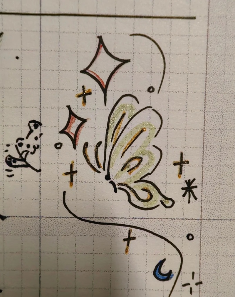 vẽ con bướm đơn giản​ 22