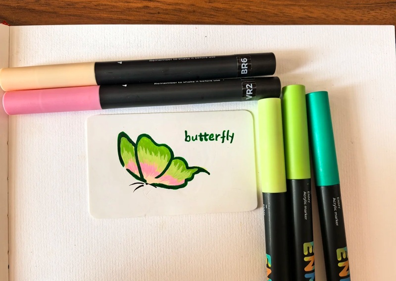 vẽ con bướm đơn giản​ 25