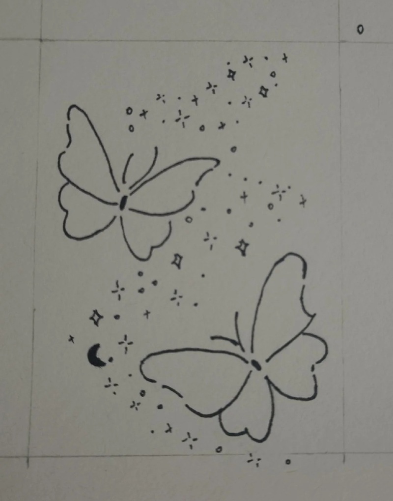 vẽ con bướm đơn giản​ 26