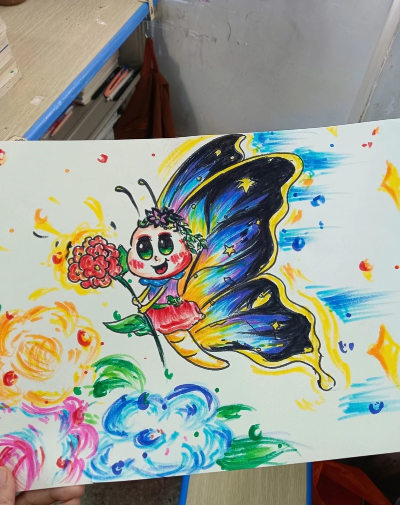 vẽ con bướm đơn giản​ 32