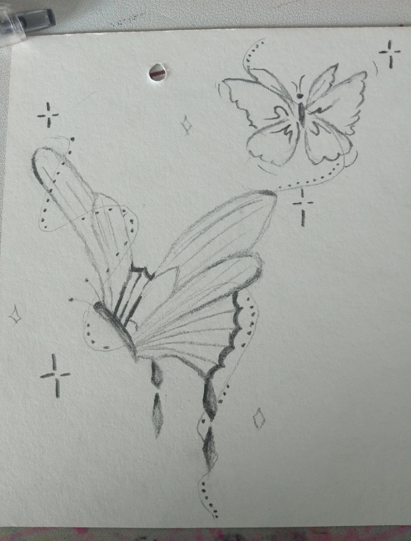 vẽ con bướm đơn giản​ 37