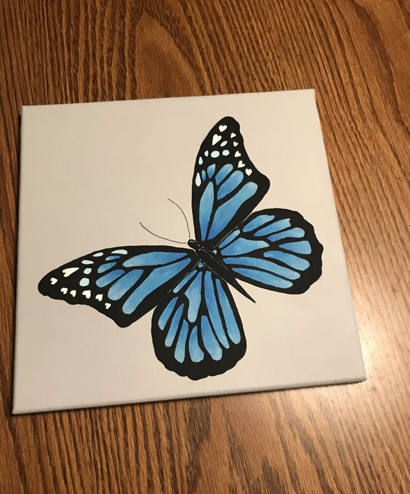 vẽ con bướm đơn giản​ 8