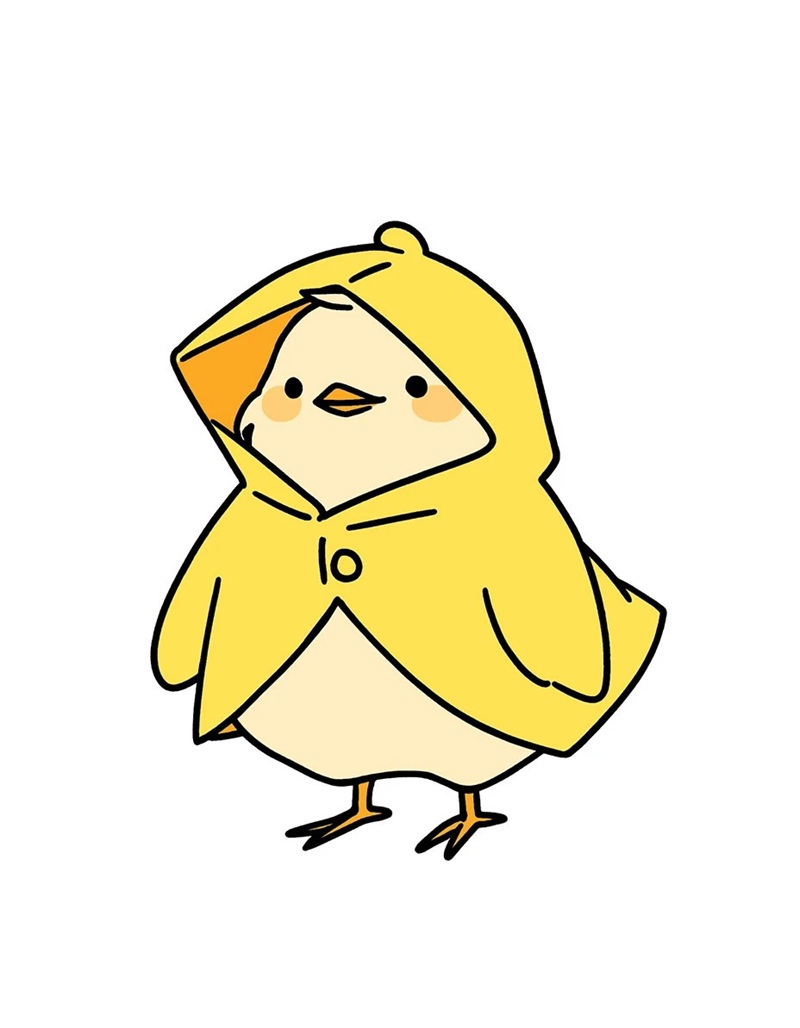 vẽ con gà chibi 10