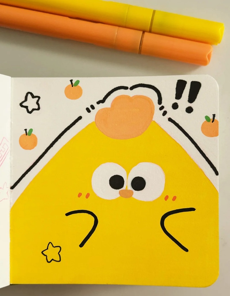 vẽ con gà chibi 26