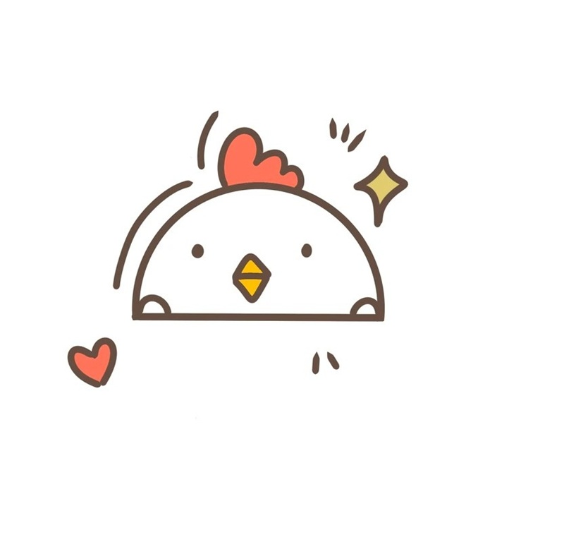 vẽ con gà chibi 29