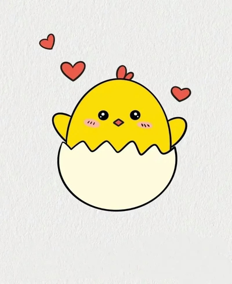 vẽ con gà chibi 32