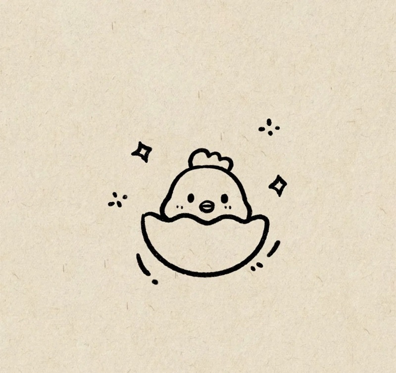 vẽ con gà chibi 37