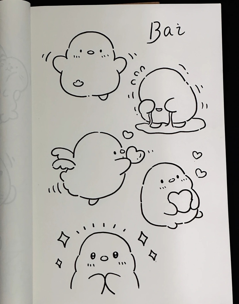 vẽ con gà con​ 24