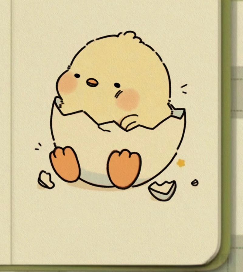 vẽ con gà con​ 29