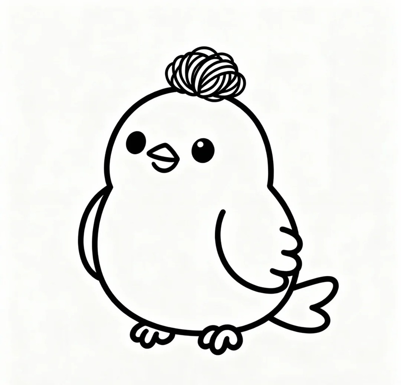 vẽ con gà con​ 33