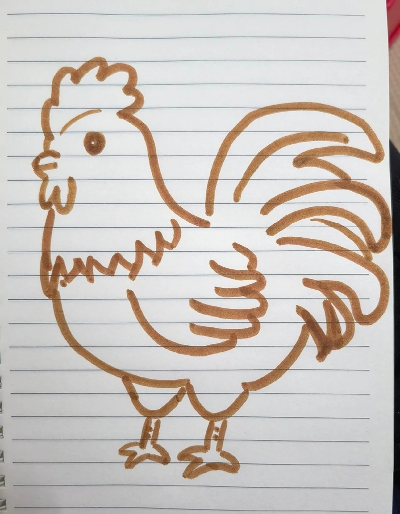 vẽ con gà mái​​ 17