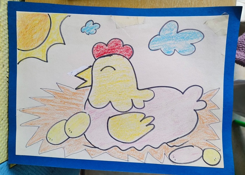 vẽ con gà mái​​ 27