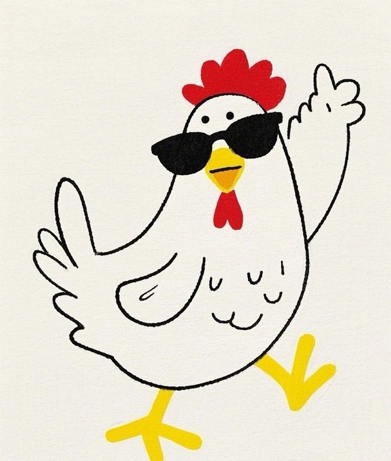 vẽ con gà mái​​ 39