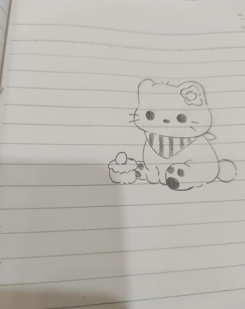 vẽ con mèo chibi 32