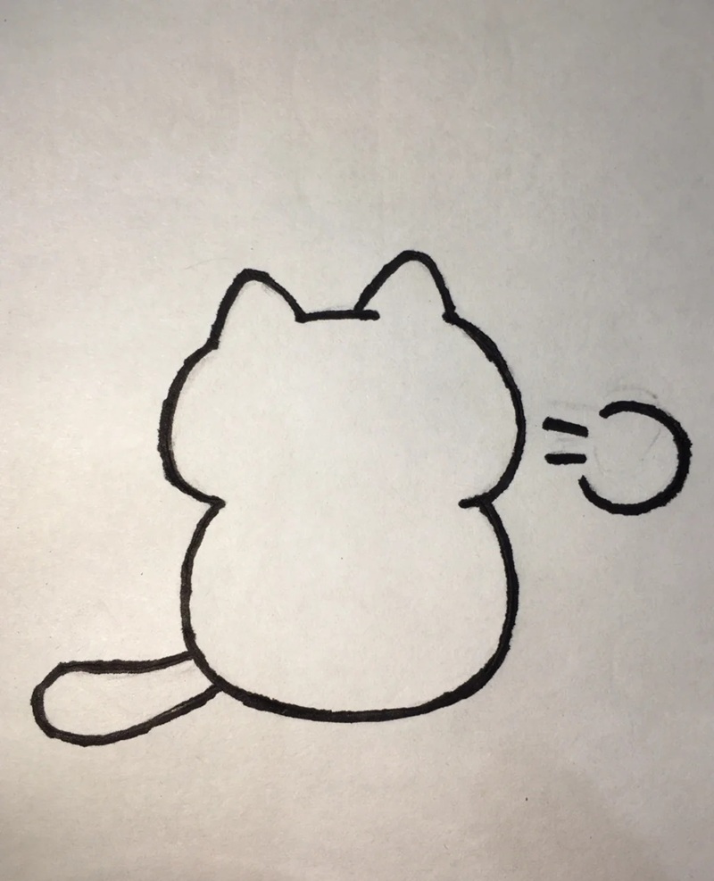 vẽ con mèo chibi 37