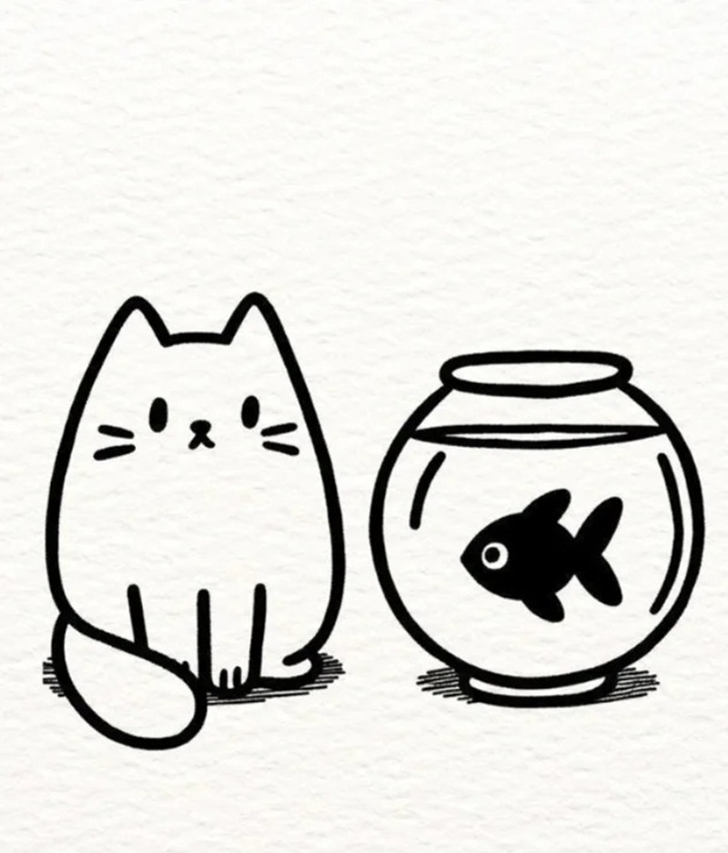 vẽ con mèo chibi 39