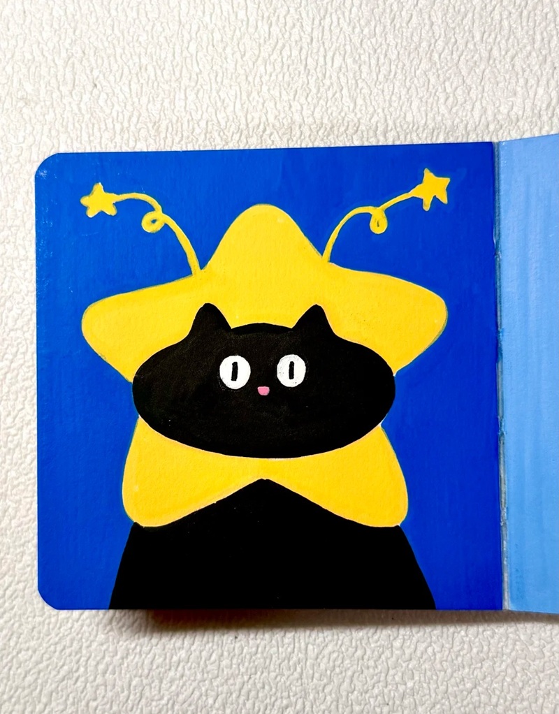 vẽ con mèo đơn giản 10