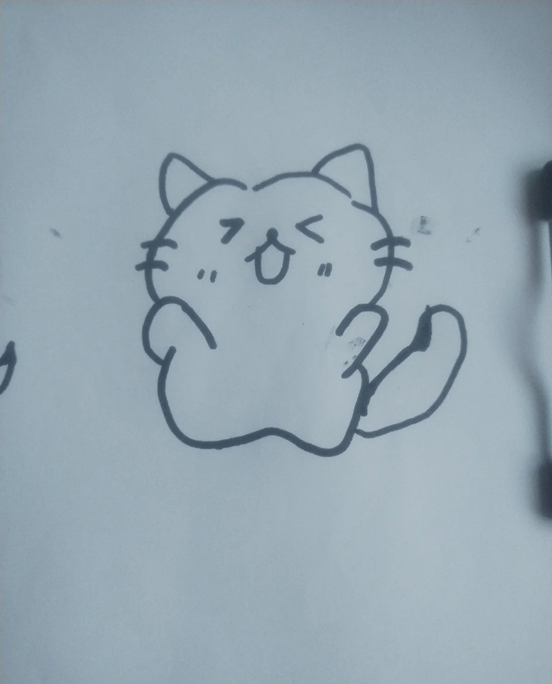 vẽ con mèo đơn giản 35