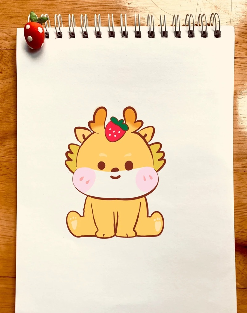 vẽ con rồng đơn giản​ 20