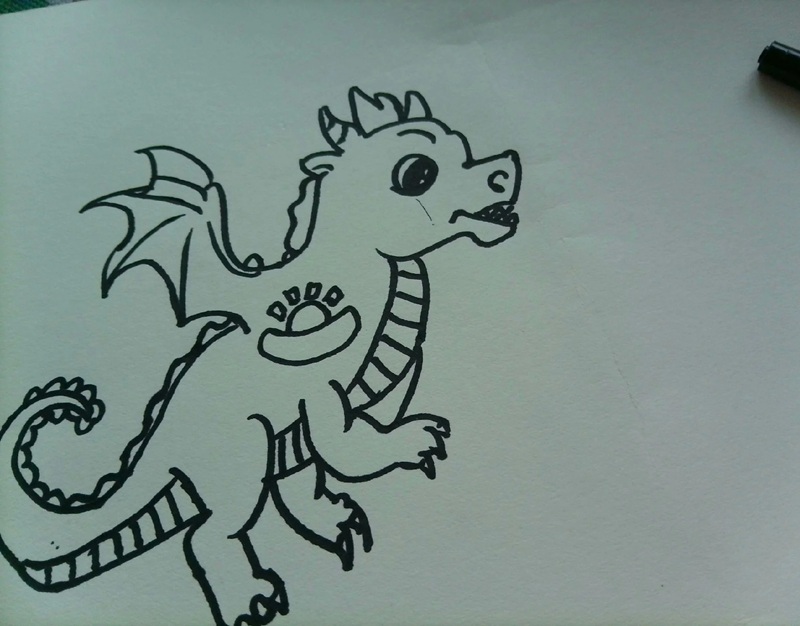 vẽ con rồng đơn giản​ 28