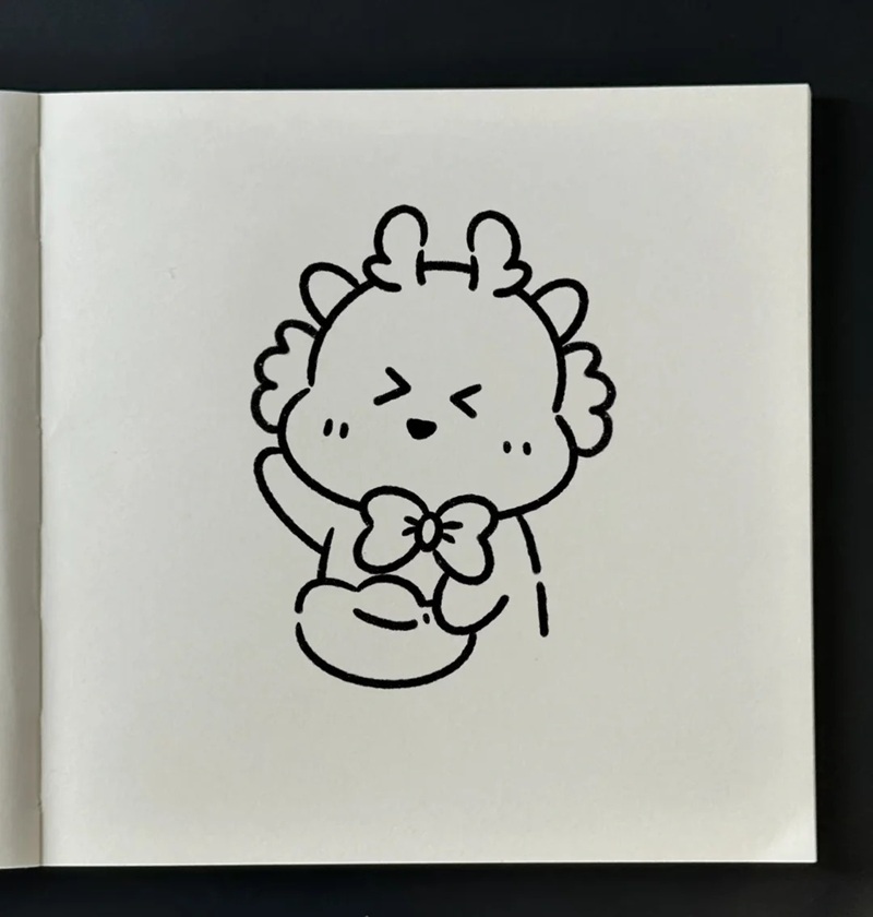 vẽ con rồng đơn giản​ 29