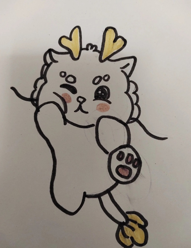 vẽ con rồng đơn giản​ 30