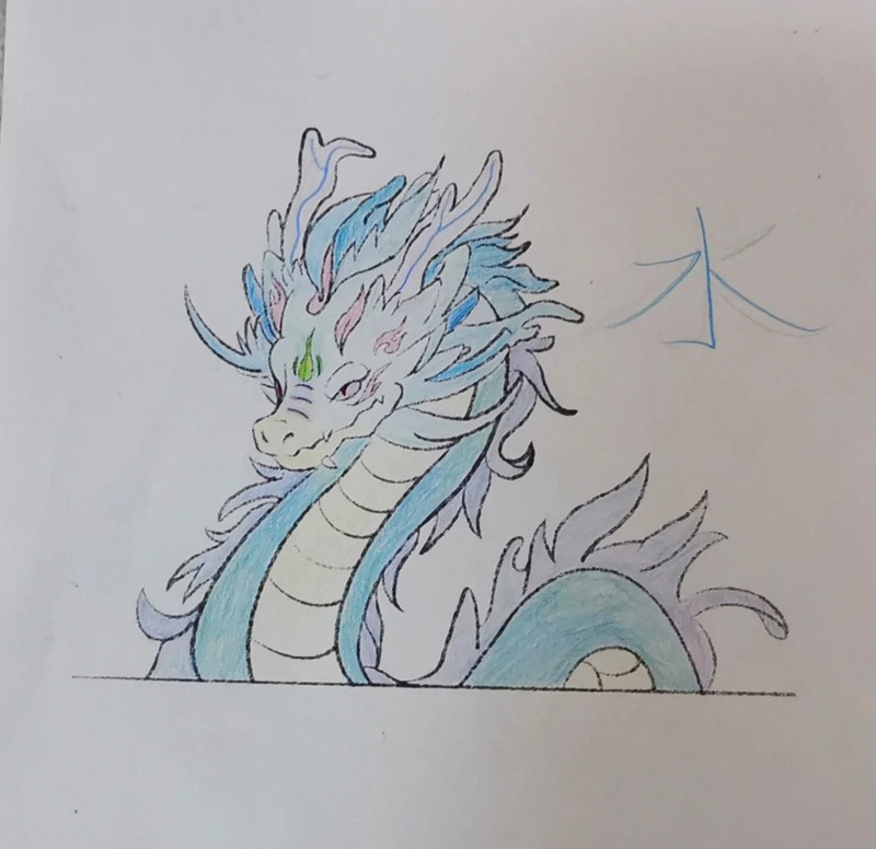 vẽ con rồng đơn giản​ 35