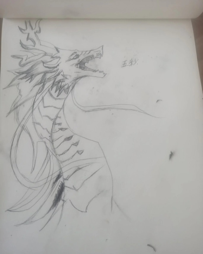 vẽ con rồng đơn giản​ 5