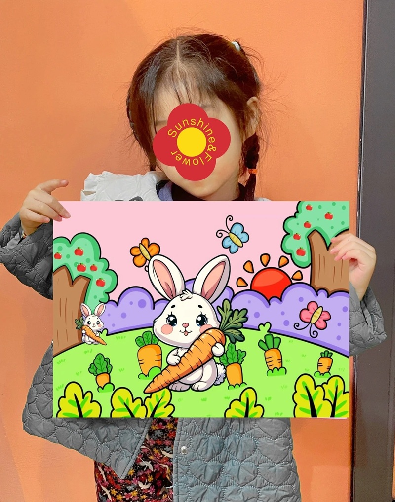 vẽ con thỏ đơn giản 10